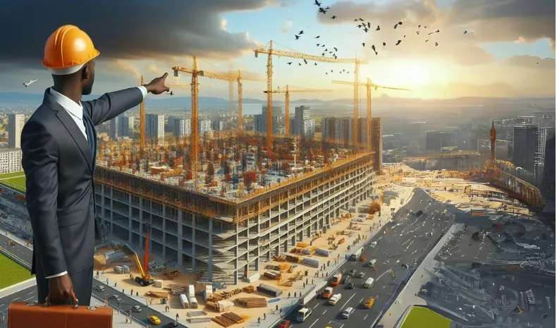 Steps Involved in a Construction Project illustration